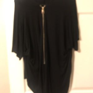 Black zipper top